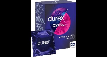 DUREX MUTUAL PLEASURE REGULAR FIT CONDOOMS 20 STUKS