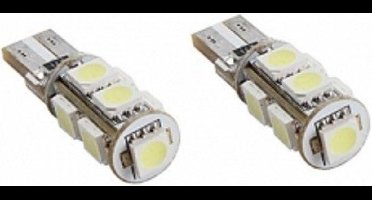 ABC-Led T10 CANBUS 9SMD 5W5 LED lamp - error free - wit - plug and play