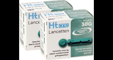 Lancetten HT One, 30G, per 2 x 100 stuks – extra dunne naald