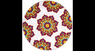 Mandala Onderzetters Rond Rood (Set van 6)
