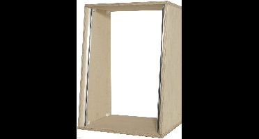 MUSIC STORE Studiorack 20HE berk MP bouwpakket, unlackiert, 7° schuin - Studiorack