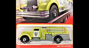 MATCHBOX MBX FIRE DASHER MBX 60-100 (San Luis Obispo Fire Department) TRUCK NLD07 1:64 METAL SHORT CARD 2023
