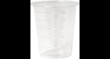 Medicijnbekers transparant 30ML 75 stuks