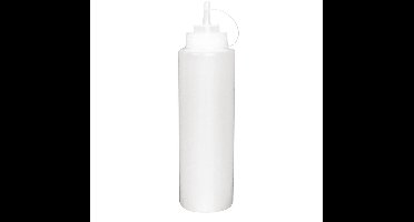 Vogue sausfles, portioneer fles, knijpfles, Doseerfles - Transparant 99cl