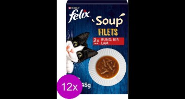 12x Felix - Farm Selectie - Kattensoep - 6x48g
