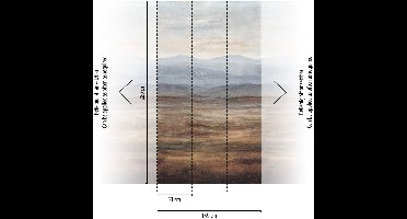 Afbeelding behang, Livingwalls The Wall 4 | 792486, 159 x 280 cm, Blauw