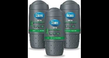 3 x Odorex Men - Deodorant Roller - Fresh Protection - Fris & Beschermend - 50 ml - Voordeelverpakking - 3 stuks
