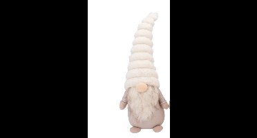 Gnome cozy white fur 10x7x30cm