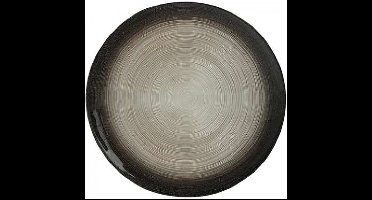 6 Borden presentatie - zwart & zilver - diameter 33cm