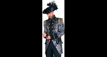 Carnavalsjas Heren - Sequinmaster - Carnaval - Verkleedkleren Mannen - Mix Van Kleuren - Luxe - Maat XL