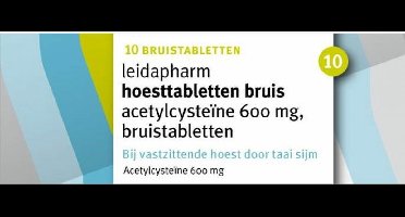 Leidapharm Hoesttabletten Acetylcysteïne 600mg - 1 x 10 bruistabletten