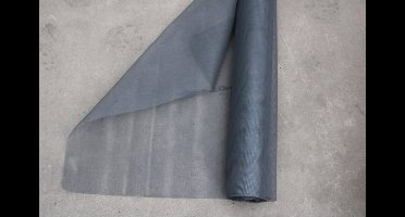 Horrengaas Muggengaas. 120 x 250 cm. Grijs. mosquito-vliegen-gordijn horren-gaas. deltafix. 1,2 mtr. hoog x 2,5 mtr. lang. deltafix.