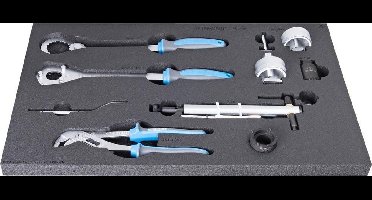 UNIOR - SET FIETSGEREEDSCHAP IN SOS TOOL TRAY - 564 X 364 X 30 MM / 8 PCS - 4 KG - END OF STOCK