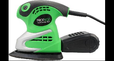 Profeco handpalmschuurmachine 200W - Deltaschuurmachine - incl. Stofafzuiging en 6 schuurpads