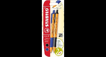 STABILO pointball Balpennen Blauw en Zwart - 2dlg.