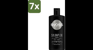 7 x Syoss Salonplex Shampoo - Shampoo - Bescherming - 440 ml - Haarschade - Haarkleur - Haarbescherming - Haarversterking - Salonplex