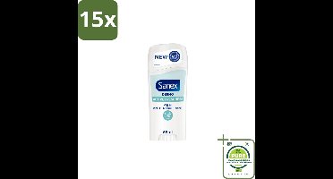 15 x Sanex – Deodorant Stick – Dermo Active Freshness – 65 ml - Grootverpakking - Deodorantstick - Frisheid - Huidbescherming - Zachte Textuur - Langdurige Frisheid