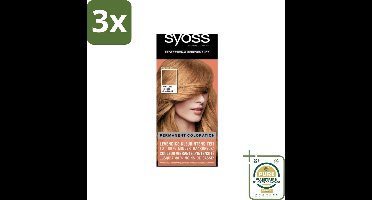 3 x Syoss - Haarverf Colors Pantone - 9-67 Coral Gold - 1 Haarkleuring - Grootverpakking - Haarverf - Haarkleur - Pantone - Coral Gold - Haarverkleuring