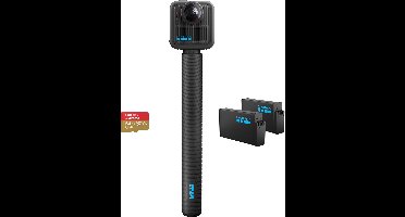 GoPro MAX2 Accessory Bundle 360 Actioncam - 8K 360 Video - 29MP - Met 2 Enduro Batterijen - 1.2m Extension Pole - Met 64GB microSD-kaart