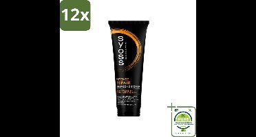 Syoss - Repair - Conditioner - Herstelt & Versterkt - 250 ml - Voordeelverpakking - 12 stuks - Haar conditioner - Herstellende conditioner