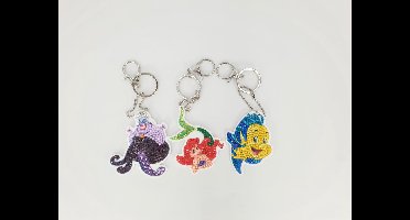 CRystal Art Sleutelhangers Little Mermaid (3st)
