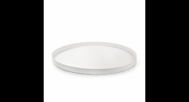 Rond Metalen Dienblad Wit 31,5 Cm