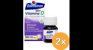 2x Davitamon D 50+ Smelttablet (130 tabletten)