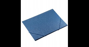 Blauwe A4 map met elastiek, krasbestendig