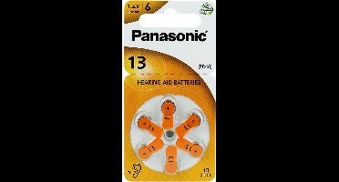 Panasonic 13 Oranje Hoorbatterij - 6 stuks