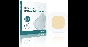 Kliniderm Hydro Border standaard hydrocolloïd wondverband 10x10cm Klinion