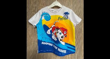 Paw Patrol Nickelodeon T-shirt Surfing The Waves. Maat 116 cm / 6 jaar