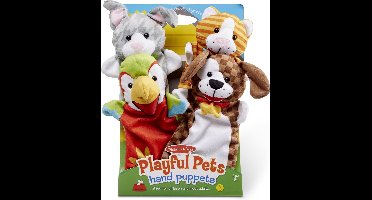 Melissa & Doug - Speelse huisdieren handpoppen - Set van 4