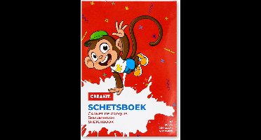 CREAKIT. Schetsboek – Tekenpapier – A5 Formaat – 50 Vellen – 14.8 x 21 cm – Gelijmd aan bovenzijde – Wit papier – 200 gram