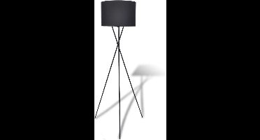 VidaXL Vloerlamp - Hoge Standaard - zwart