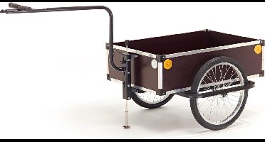 Roland Profi - Fietskar - Wielmaat 20 inch - 120 Liter - Zadelpenbevestiging - Zonder Deksel - Zwart