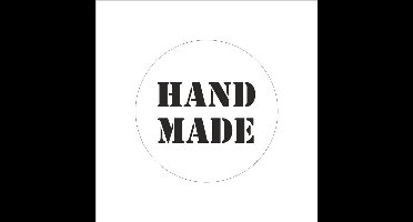 Etiket HAND MADE Wit -Sticker-Etiket – 250 st