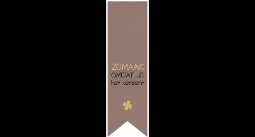 Vaantje Sticker Zomaar Omdat je het verdient -Sticker-Etiket – 250 st