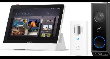 eufy E10 Smart Display-Slimme Home Hub + eufy Security E340 Video Deurbel met chime - Bundelvoordeel