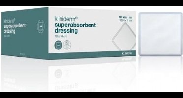 Kliniderm Superabsorberend verband steriel 10x10cm (50) Klinion
