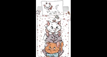 Disney Aristocats BABY Dekbedovertrek, Vriendjes - 135 x 100 + 40 x 60 cm - Katoen