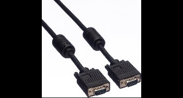 ROLINE SVGA kabel HD15 M/M met ferrietkern, 3 m