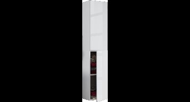 Houten badkamermeubels Wandplank Badkamerplank Badkamermeubel Hoge kast Lendas