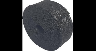 Boomband / Gordelband – 25 meter – 50 mm – Zwart - Autogordel