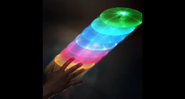 MikaMax Led Frisbee - Origineel - 7 Verschillende Kleuren - Inclusief Batterijen - UFO - Buitenspeelgoed - Flying Disk