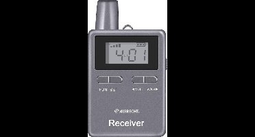 Albrecht ATR400 ontvanger incl. oortelefoon en accu voor ATT400 instructieset