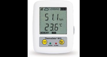 ETI - WiFi - Luchtvochtigheid & Temperatuur Logger - Instelbare Alarmen - Gratis Software