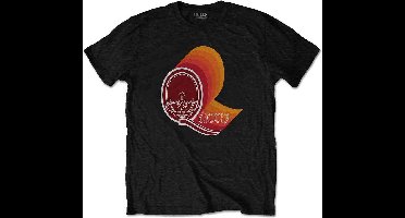 Queen - Retro Logo Heren T-shirt - L - Zwart