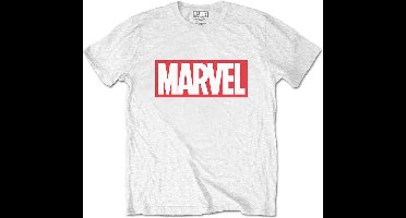 Marvel Marvel - Box Logo Heren T-shirt - XL - Wit