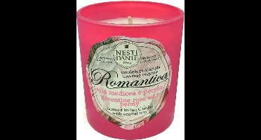 Nesti Dante- Geurkaars Romantica - Florentijnse rozen & Pioenroos