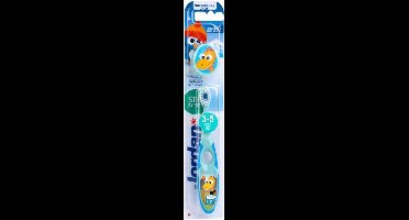 Jordan Tandenborstel Step By Step 3-5 jaar Blauw/Groen - 2 stuks